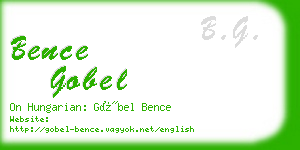 bence gobel business card